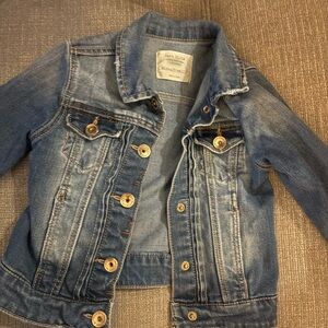 Zara Kids Blue Denim Jacket with Button Details